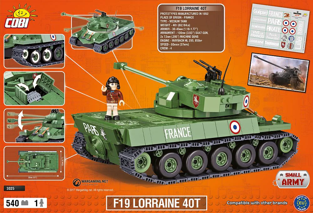 TANK WORLD: F19 LORRAINE 40T COBI 3025 image 1