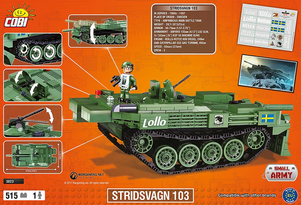 Tank World: S-Type Tank COBI 3023 image 1