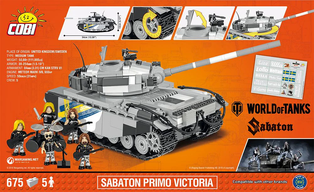 Tank World: Sabaton Primo Victoria COBI 3034 image 1