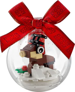 Christmas Ornament Reindeer Crystal Ball