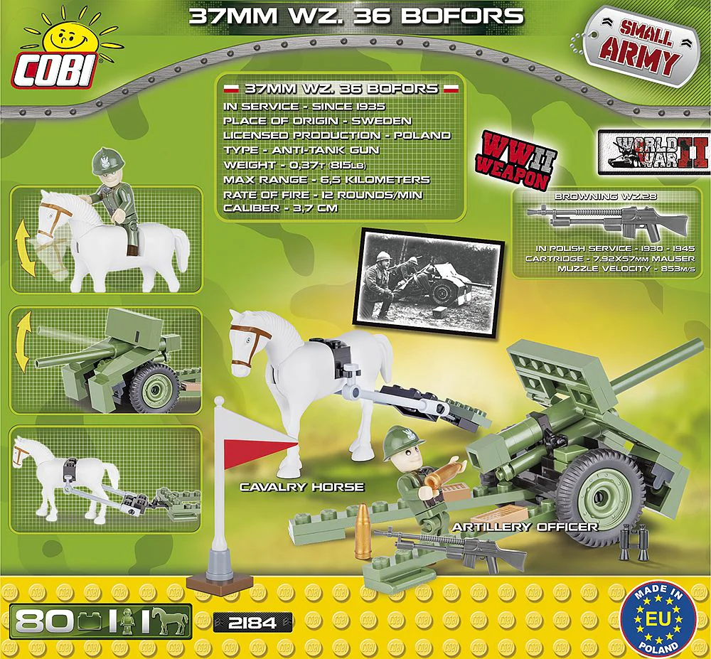 Bofors 37mm anti-aircraft gun COBI 2184 image 1