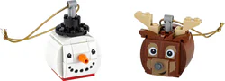 Snowman and reindeer