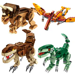 Dinosaurs: Pterodactyl, Velociraptor, Tyrannosaurus Rex, Triassic Dragon.