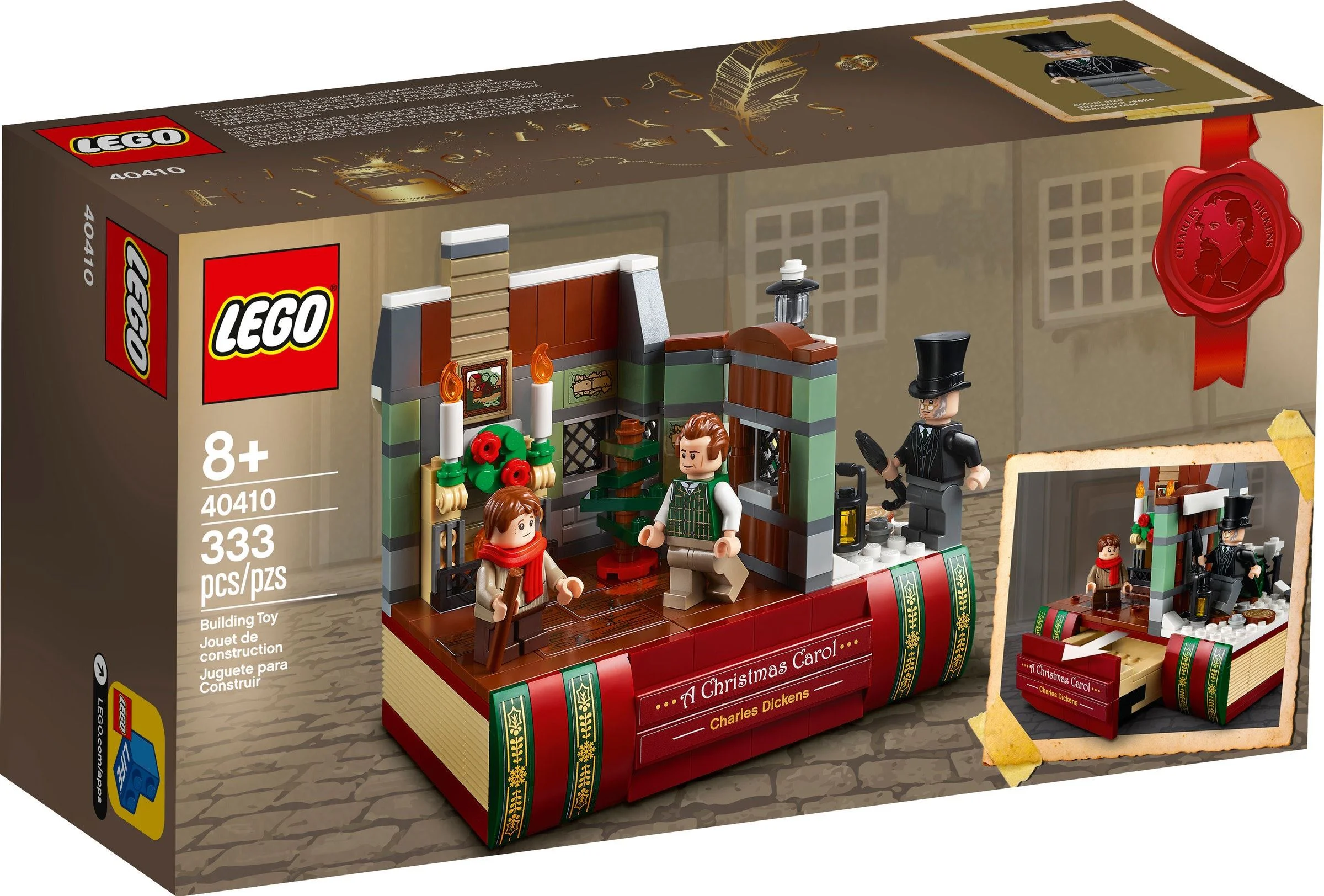 "The Christmas Carnival: Charles Dickens." 乐高 LEGO 40410 image 1