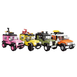 Off-road vehicle: Toyota FJ Cruiser, Mercedes-Benz G63, Jeep Wrangler, Land Rover Defender.