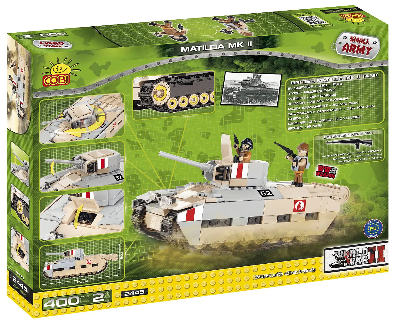 MATILDA MK II TANK COBI 2445 image 1