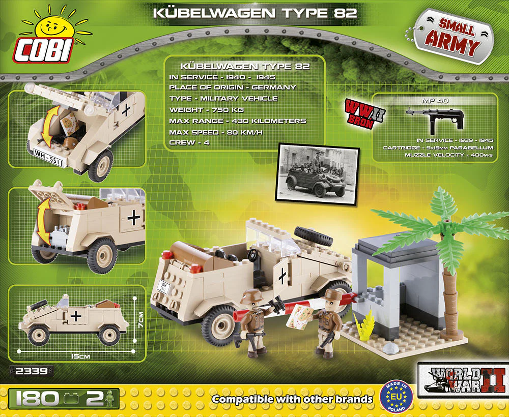 Type 82 Bucket Car - African Army Brigade COBI 2339 image 1