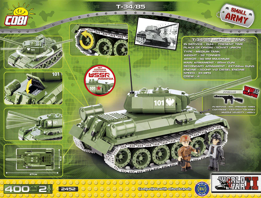 T-34/85 COBI 2452 image 1