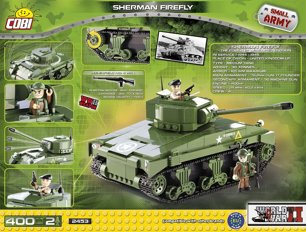 "Embra M4A4 Sherman Firefly" COBI 2453 image 1