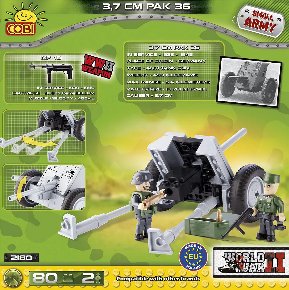 PAK 36 Anti-tank Gun COBI 2180 image 1
