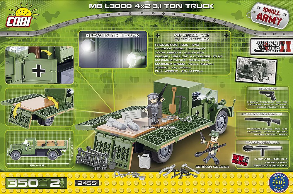 Mercedes-Benz Actros L3000 4x2 3.1 ton truck. COBI 2455A image 1