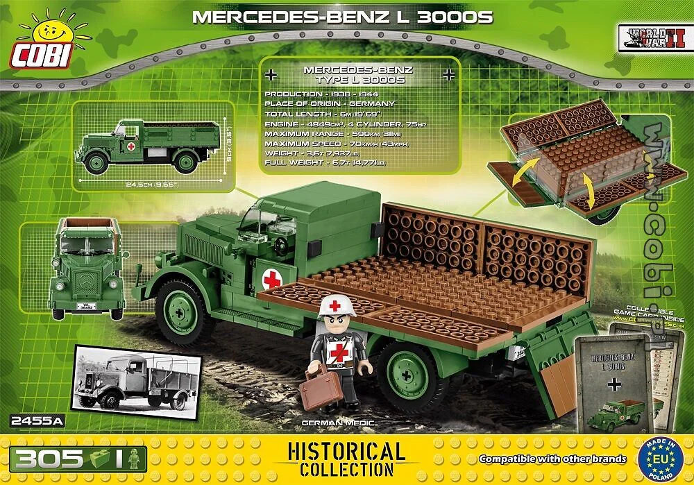 Mercedes-Benz Actros L3000 4x2 3.1 ton truck. COBI 2455A image 5