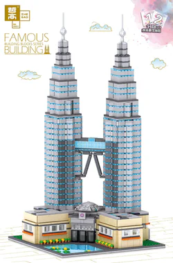 Prominent architecture: Oil Twin Towers, Kuala Lumpur, Malaysia