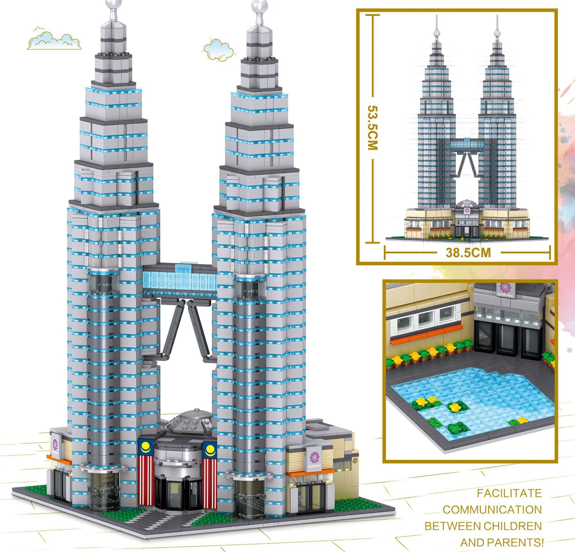 Prominent architecture: Oil Twin Towers, Kuala Lumpur, Malaysia 哲高 ZHEGAO QL0965 image 3