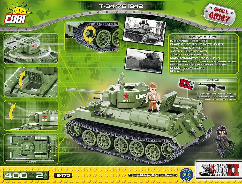 T-34/76 1942 COBI 2470 image 1