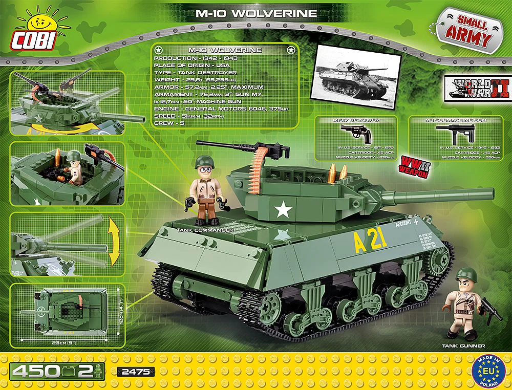 M10 Tank Destroyer COBI 2475 image 1