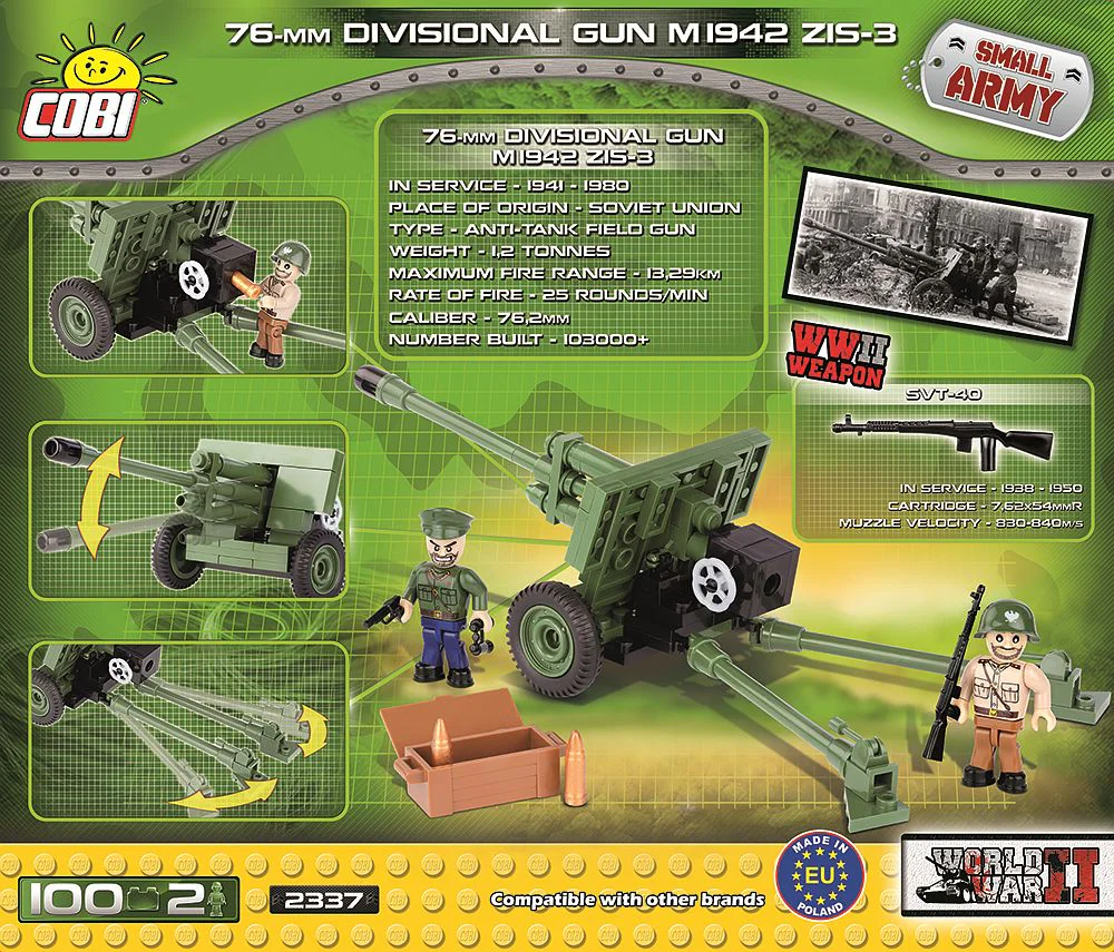 76 mm M1942 ZiS-3 cannon COBI 2337 image 1