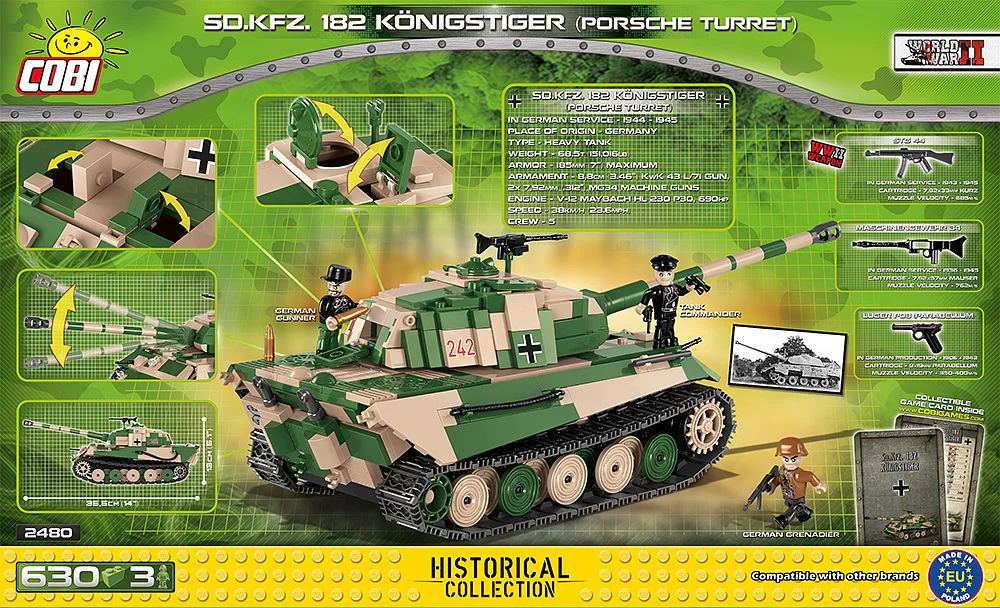 Type II Tank (6th Series B-type) (Porsche turret) COBI 2480A image 1