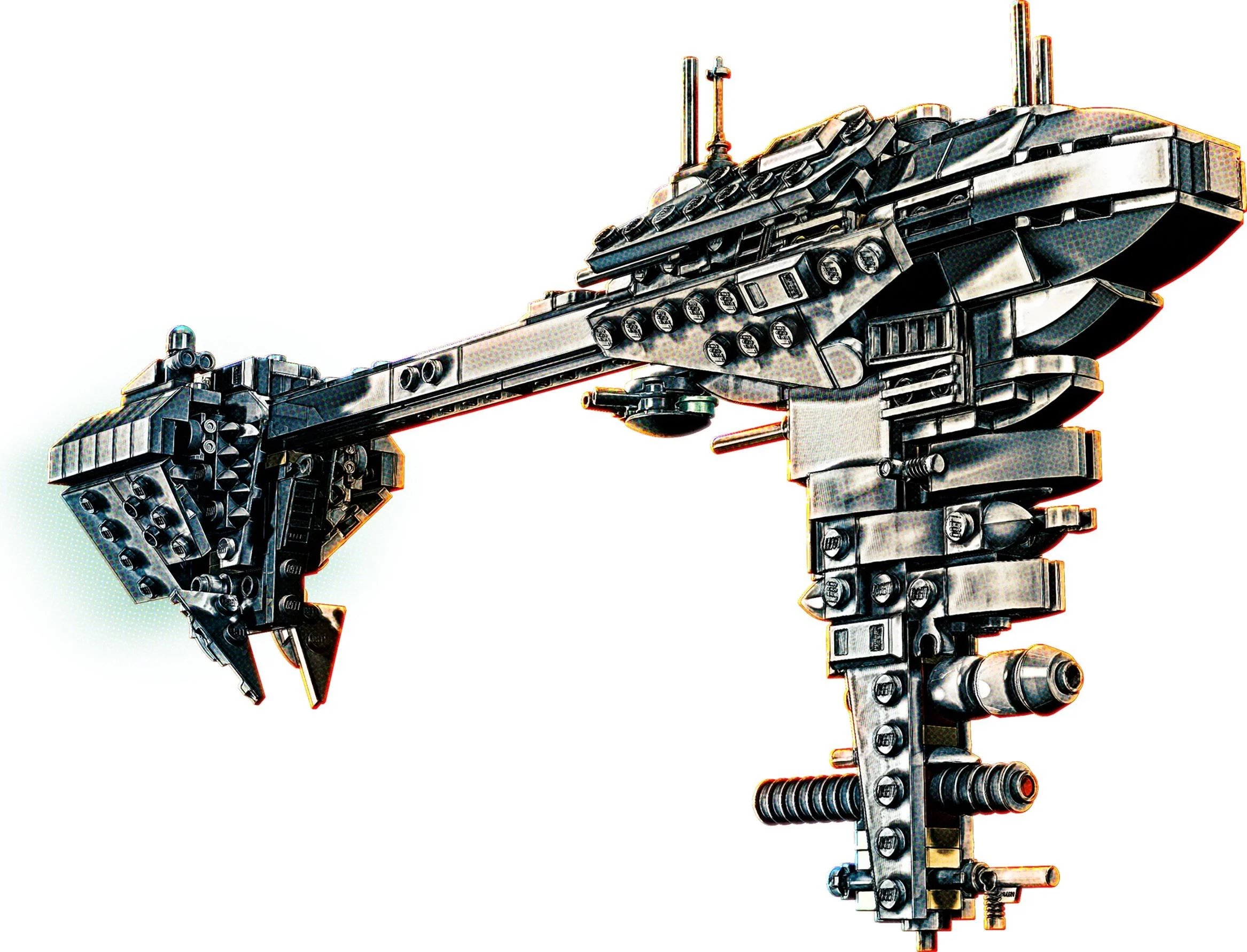 Nebuchadnezzar-class escort carrier, B-level protection ship. 乐高 LEGO 77904 image 3