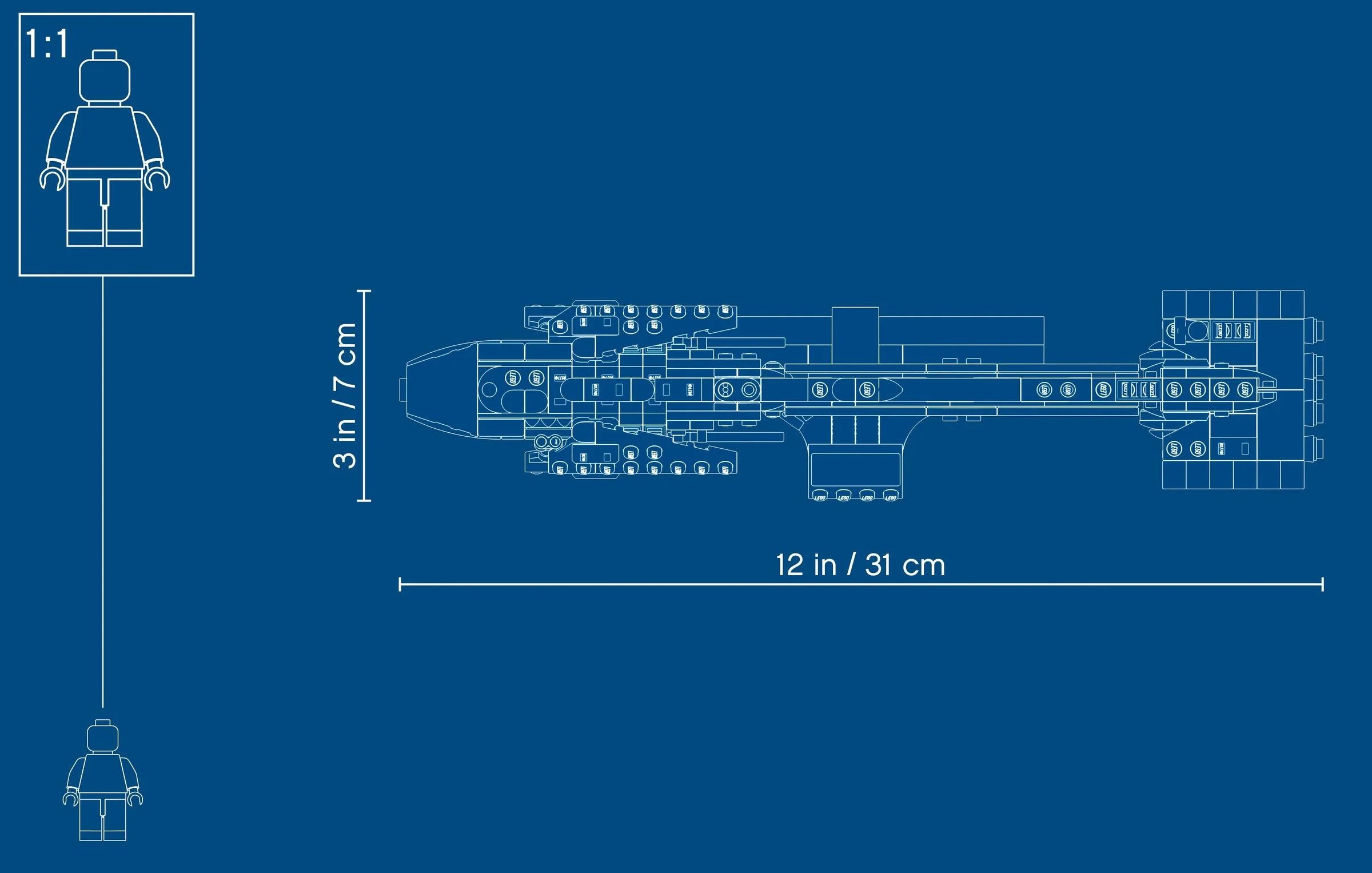 Nebuchadnezzar-class escort carrier, B-level protection ship. 乐高 LEGO 77904 image 4