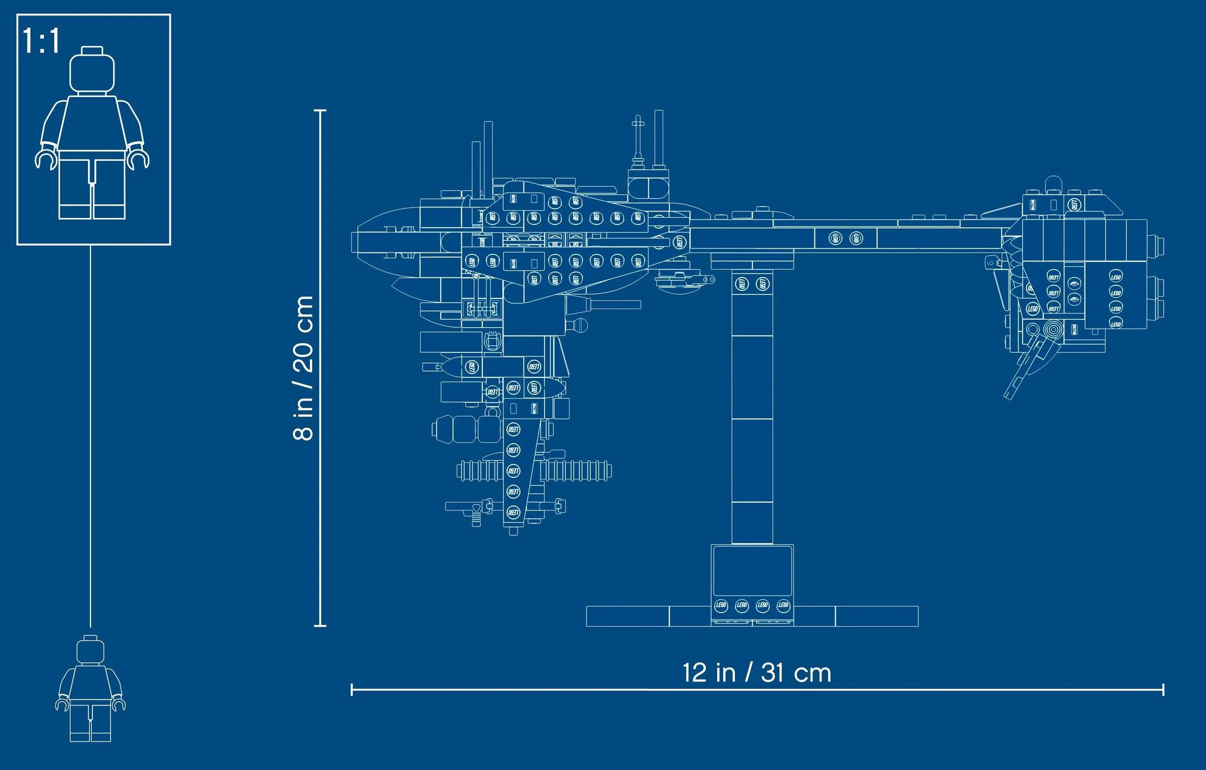 Nebuchadnezzar-class escort carrier, B-level protection ship. 乐高 LEGO 77904 image 5
