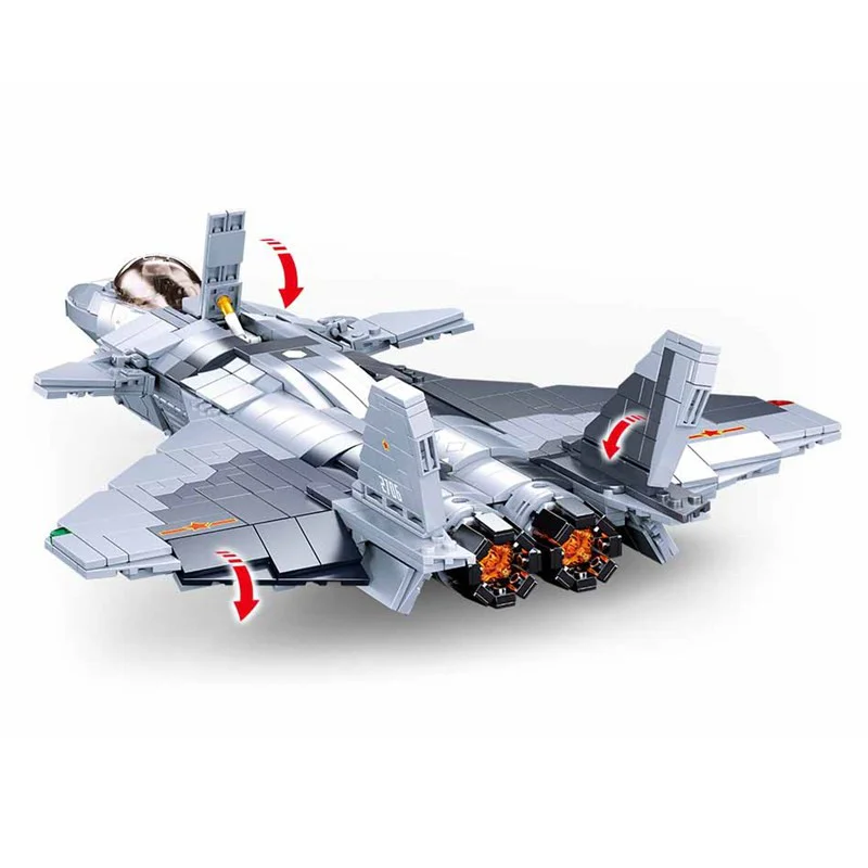 Invisible fighter jets 小鲁班 Sluban M38-B0931 image 1