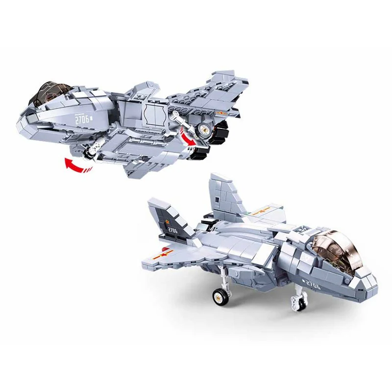 Invisible fighter jets 小鲁班 Sluban M38-B0931 image 2
