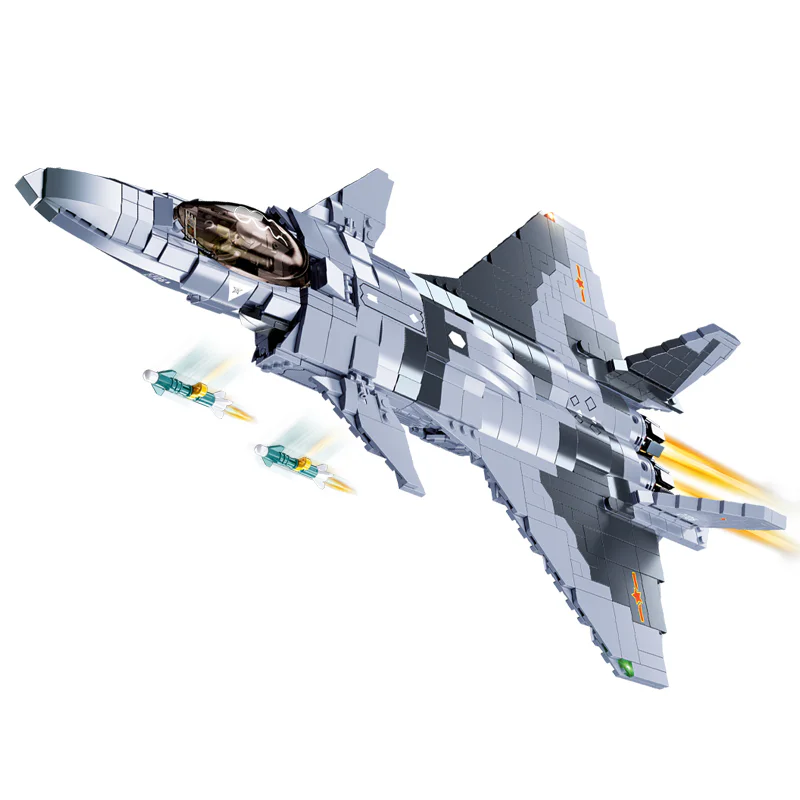 Invisible fighter jets 小鲁班 Sluban M38-B0931 image 6