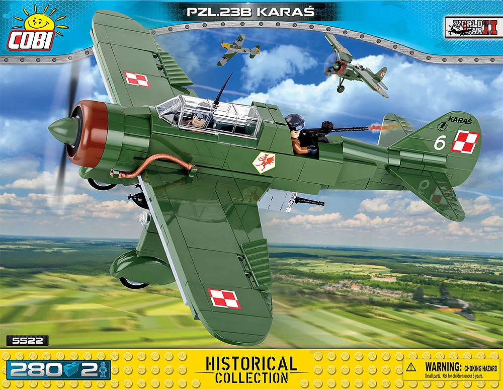 Polish PZL.23B Karaś fighter aircraft of 1930s. COBI 5522