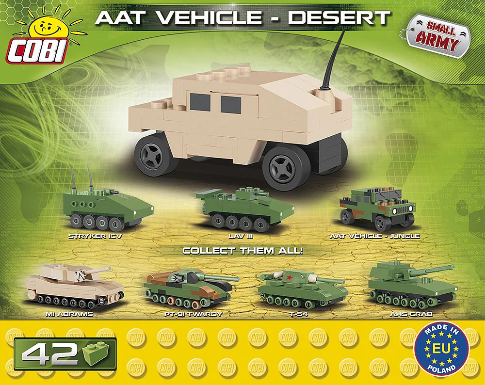 NATO armored all-terrain vehicle, desert, mini COBI 2244 image 1