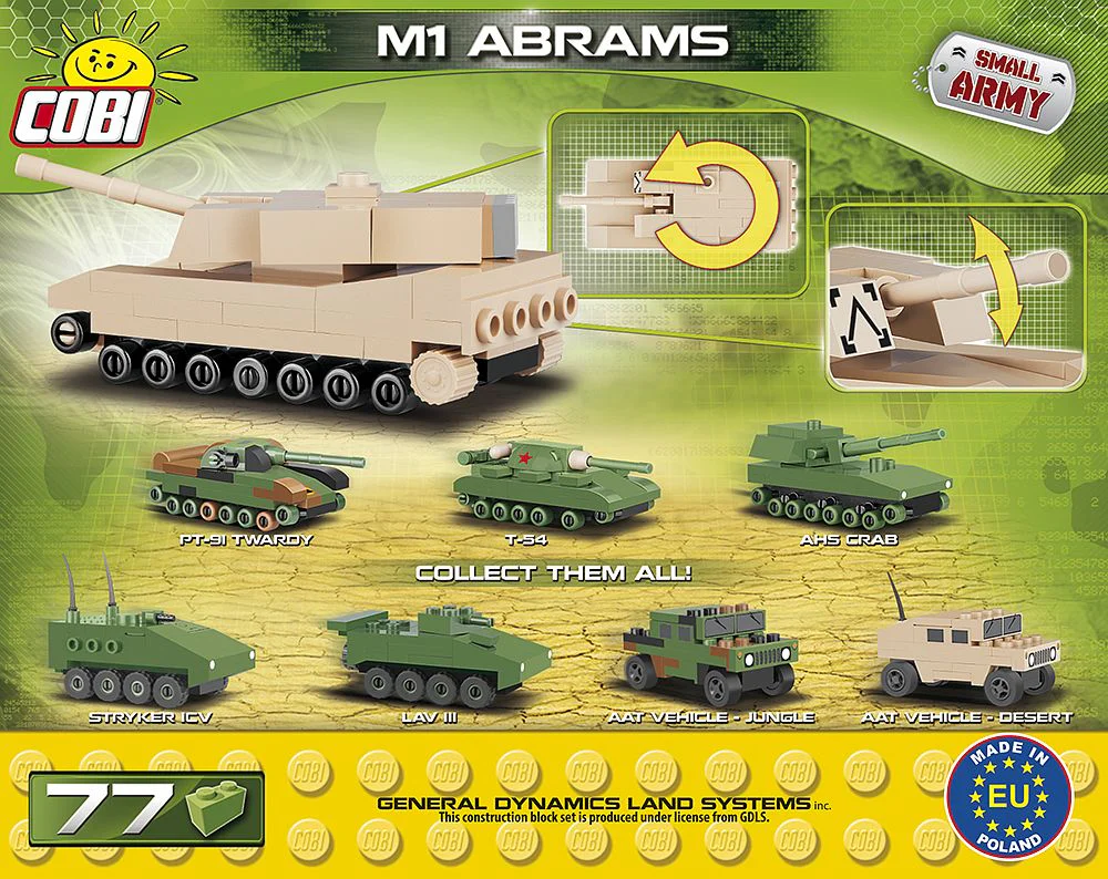 Audiobooks Mini Abram's Tank Puzzle COBI 2240 image 1
