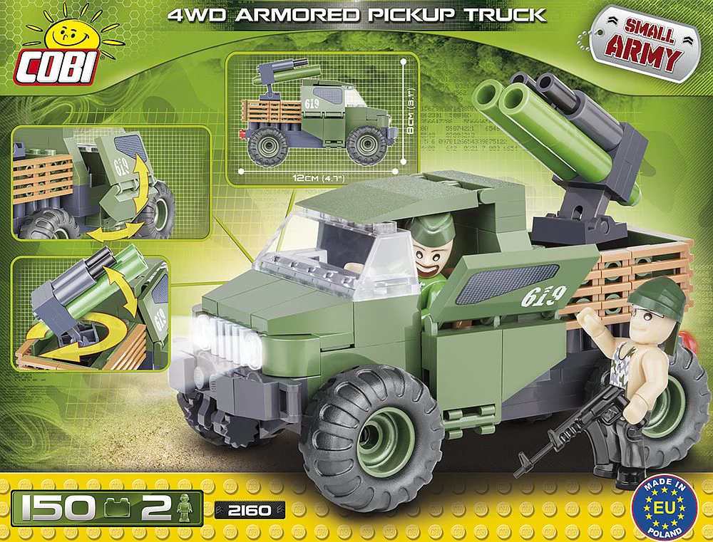 Four-wheel drive armored pick-up truck. COBI 2160 image 1