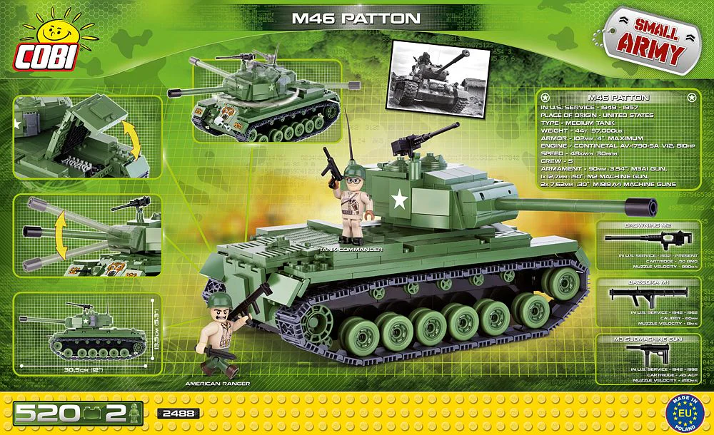 M46 Patton tank COBI 2488 image 1
