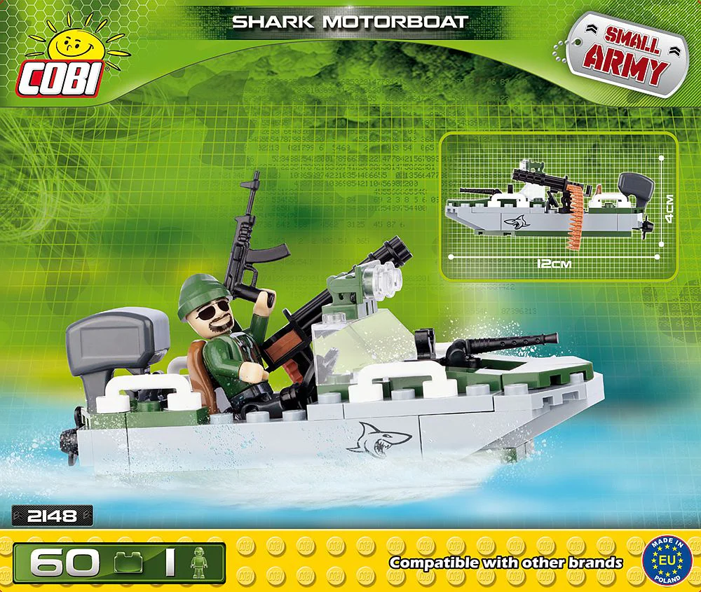 Shark Motorboat COBI 2148 image 1