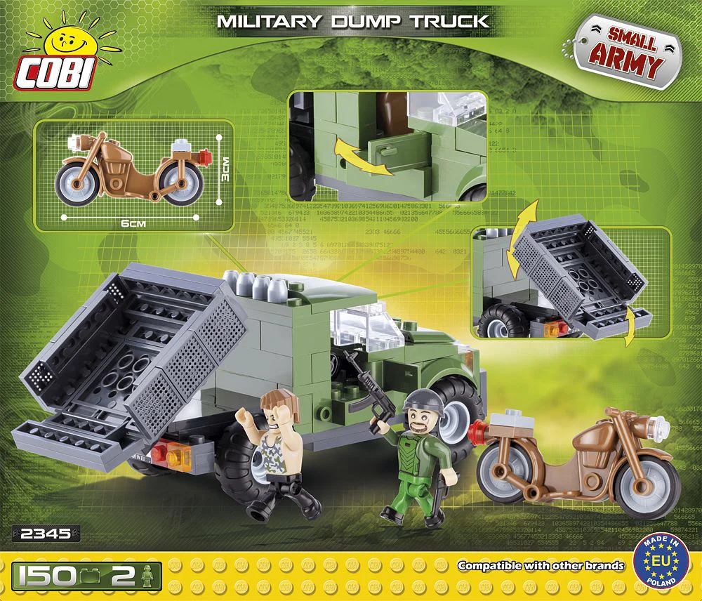 Military dump truck. COBI 2345 image 1