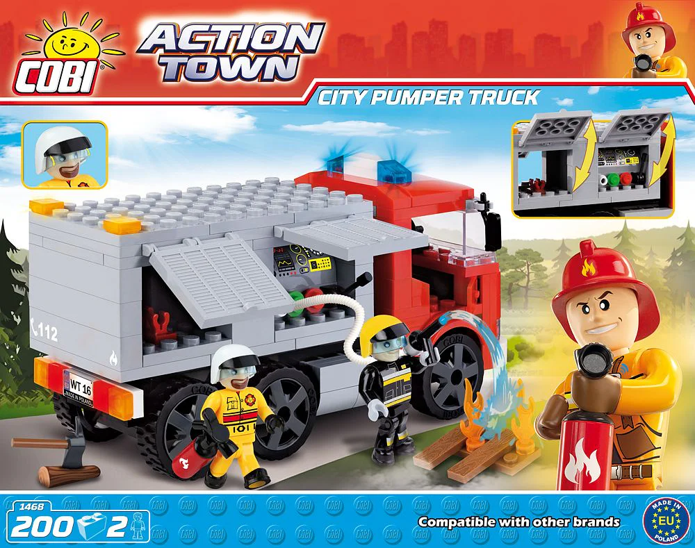 Truck, urban fire COBI 1468 image 1
