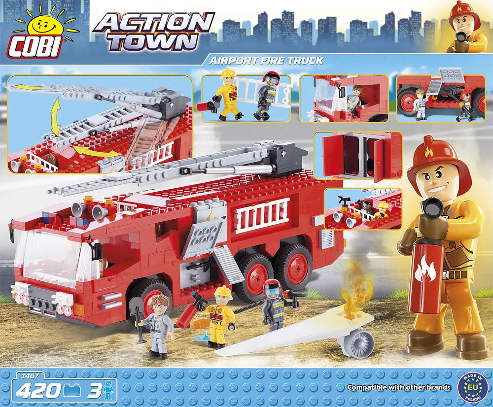 Airport fire truck. COBI 1467 image 1