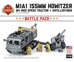 M1A1 155mm howitzer + M4 high-speed tractor combat pack