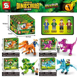 Dinosaurs coming in: Scrolling dinosaurs 4