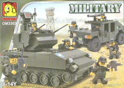 Tanks and Humvees.