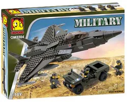 Aircraft and jeep