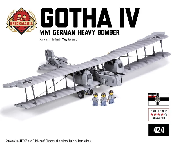 Gotha IV - A German Heavy Bomber Used in World War One Brickmania 424