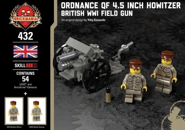 Ordnance QF 4.5 inch howitzer Brickmania 432