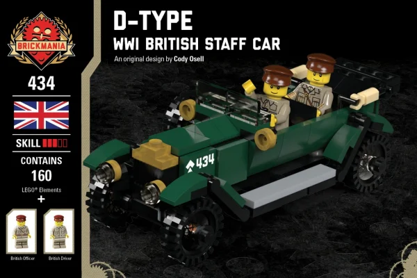 TYPE-D - BRITISH COMMAND VEHICLE, FIRST WORLD WAR Brickmania 434