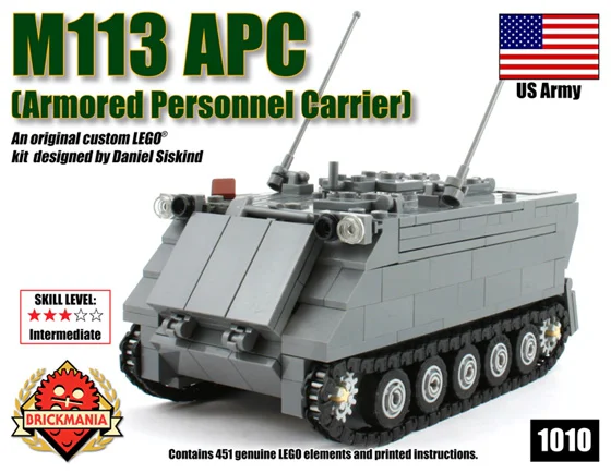 M113 Armored Personnel Carrier Brickmania 1010