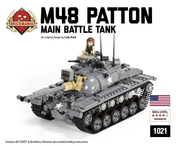 M48 Patton main battle tank Brickmania 1021