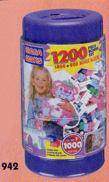 1200 color buckets 美家宝/美高 MegaBloks 942