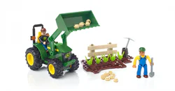 John Deere farm tractor.