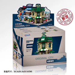 Creative City: Four mini street views, coffee shop, wedding dress shop, flower shop, pet shop
