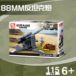 World War II Normandy Landings: German 88mm Anti-Tank Cannon